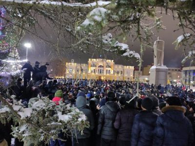 Протестующие в Казахстане, 4.01.22. Фото: t.me/okopeople/7625